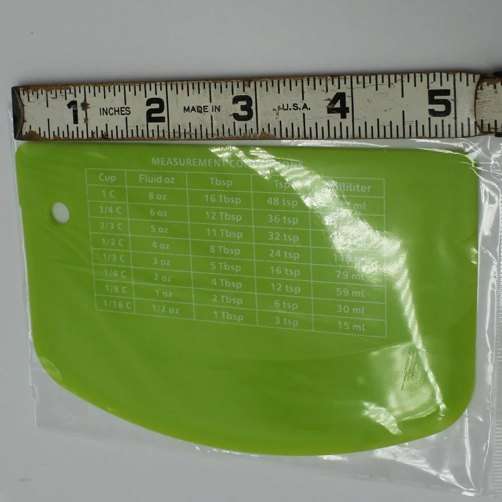 Bowl Spatula Bench Dough Scraper Kitchen Tool Green New Measurement Conversions